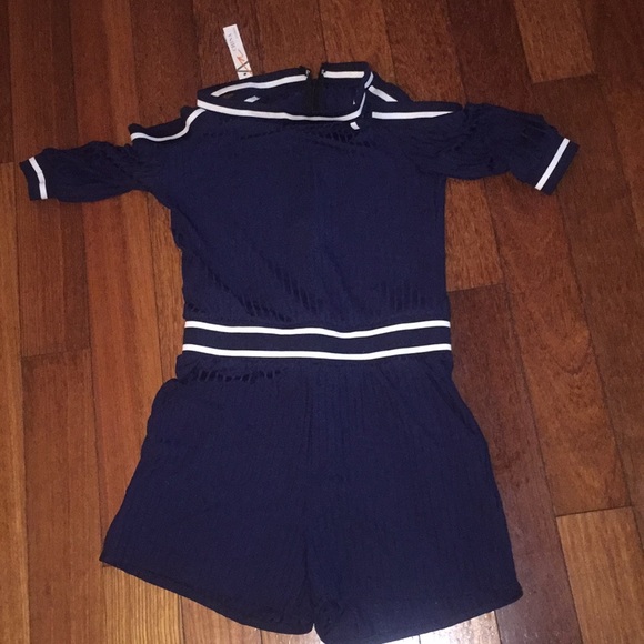 Sexy Striped Romper Shorts - NWT - Picture 6 of 7